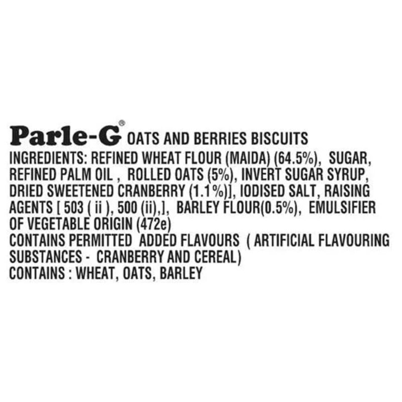 25x Parle -G Oats & Blueberry Biscuits,62.5 G each - Pack of 25 - Image 4