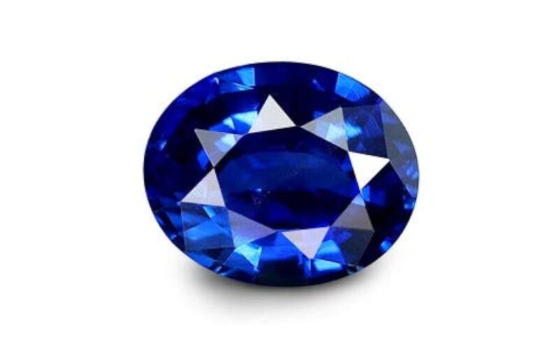 Kalyan Gems Blue Sapphire Gemstone Certified Neelam Loose Natural Certified Precious Stone 2.25 Ratti