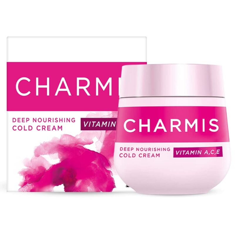 4x Charmis Deep Nourishing Cold Cream, Face Cream With Vitamin C, A and E, 200ml each - Pack of 4