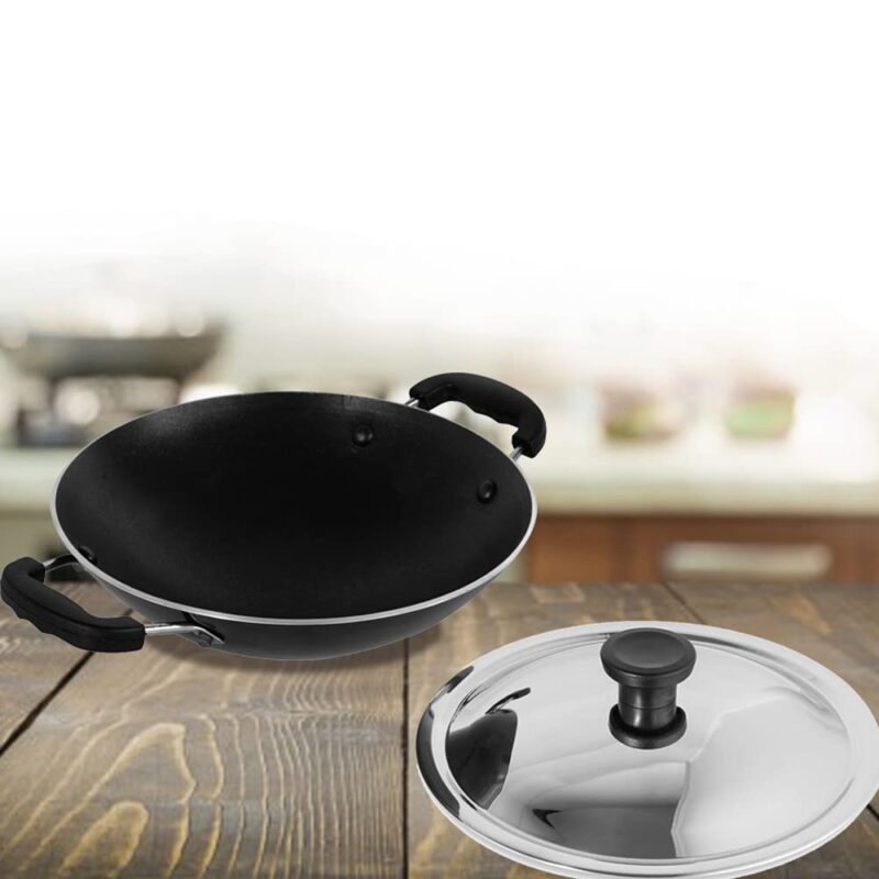 Blueberry's Nonstick Appachatty+Frying Pan 24cm Induction Base,Made in India - Image 3