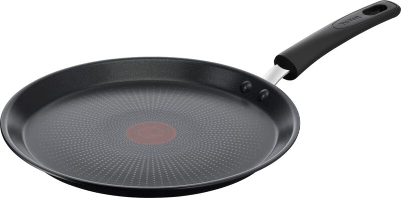 Tefal Cook & Savour Non-Stick Tawa | Thermo-Spot Technology/PFOA Free, Titanium Non-Stick Coating / 28 cm/Superior Induction Base/Suitable for All Hobs/Black / 2 Years of Warranty