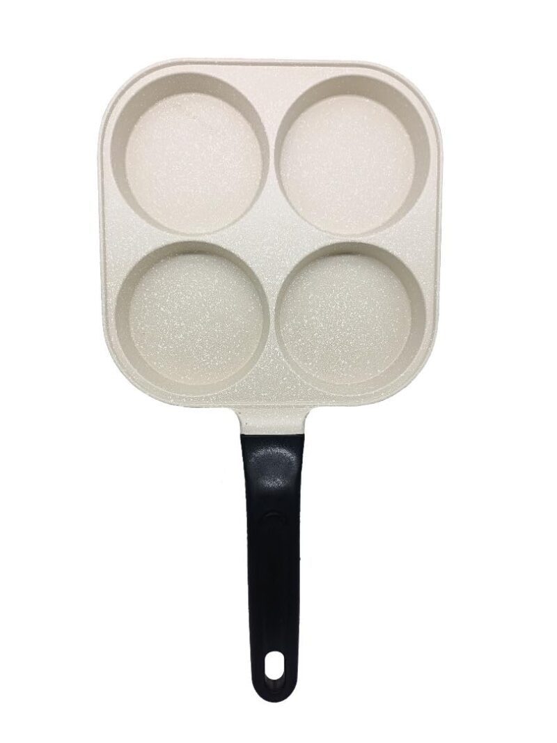 2heet Non Stick Appam Maker Uttappa Tawa (4-Cavities), Granite Uttapam Pan, Gas&Induction Compatible, 19.5 cm, PFOA Free (Beige) - Image 8