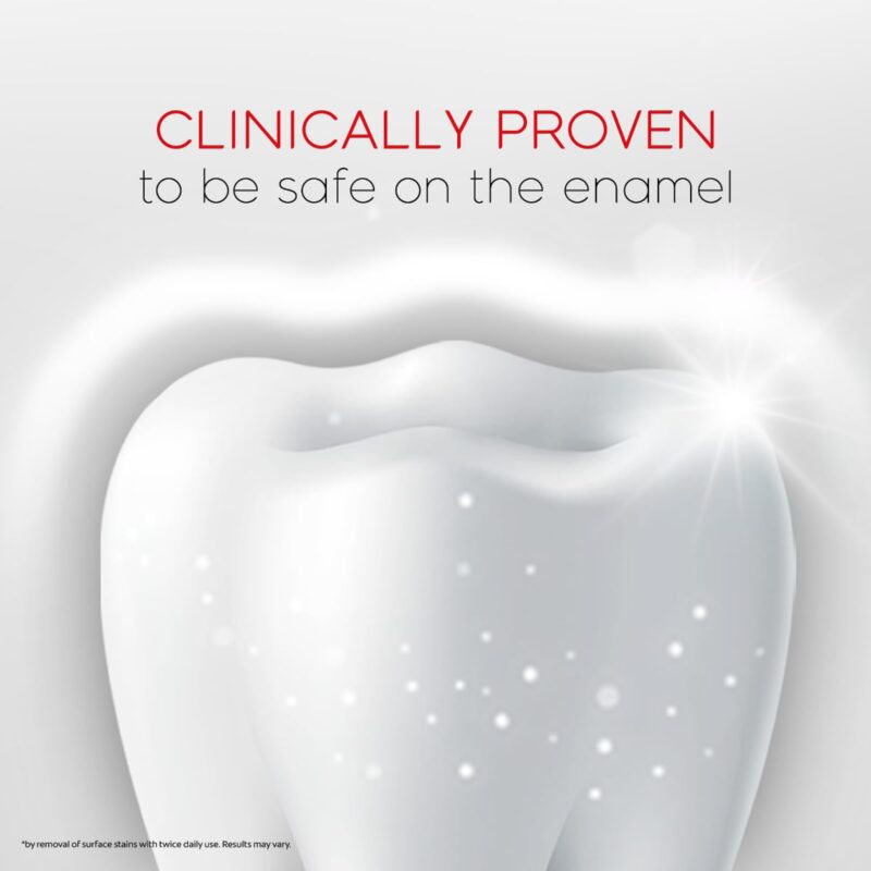 Colgate Visible White Toothpaste, Teeth Whitening Starts in 1 week, Safe on Enamel, Stain Removal Tooth Paste and Minty Flavour for Fresh Breath (200g + 40g, Combo Pack) - Image 7