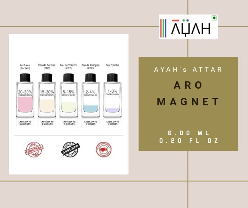 Bashaji Attar ARO MAGNET; Real, Organic & Long Lasting Unisex Roll-On Concentrated Perfume Oil - 6 ML, Pack of 1 - Image 2