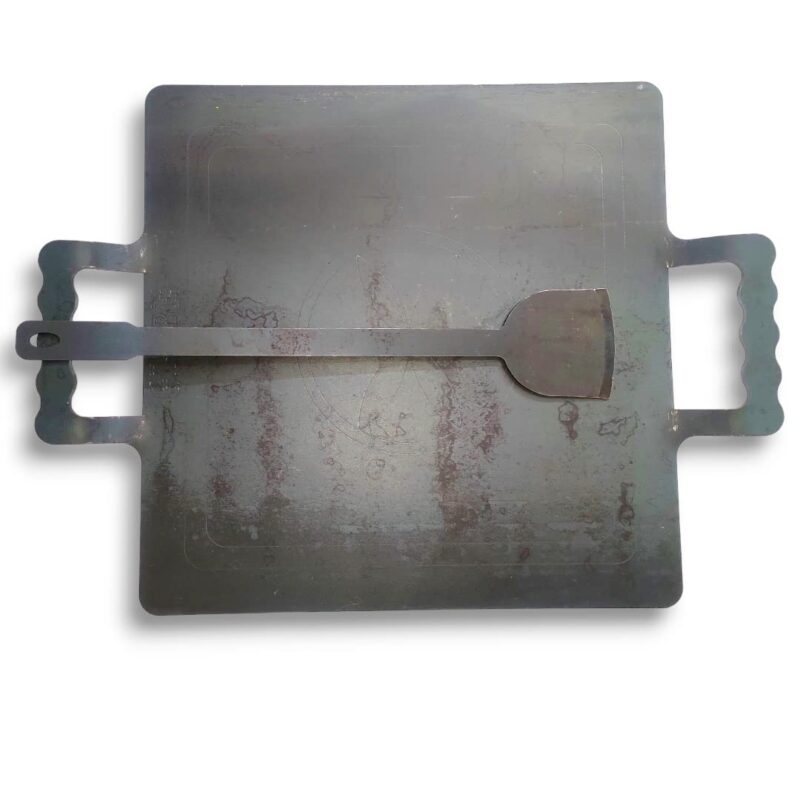 NAAYAGI ® - Healthy Small Sized - Iron TAWA, Iron DOSA TAWA, Iron ROTI TAWA, Iron pathri tawa - Small Square - 10 INCH * 10 INCH (Black Color)