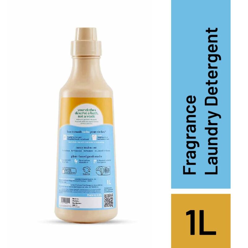 Born Good Plant Based Japanese Cypress Fragrance Laundry Detergent, Biodegradable, Non-Toxic And Eco-Friendly - 1 Ltr (Pack of 1) - Image 2