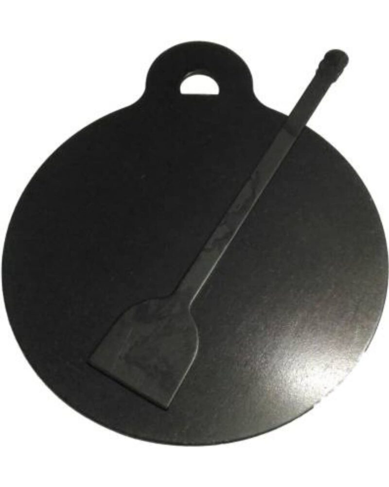 Jayam Traditional Iron Flat DOSA/CHAPATI TAWA/DOSA KALLU 1.5KG with DOSA Turner 26 cm Diameter (Black)