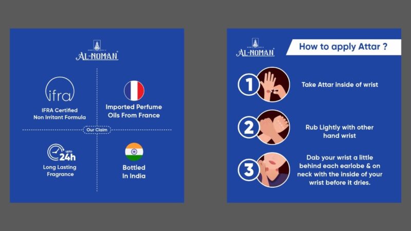 Al Noman fragrances DOVES Attar | Ittar | Alcohol Free | Luxury scent With Long Lasting Fragrance For Man And Women (Unisex) | 100 ml Attar - Image 3