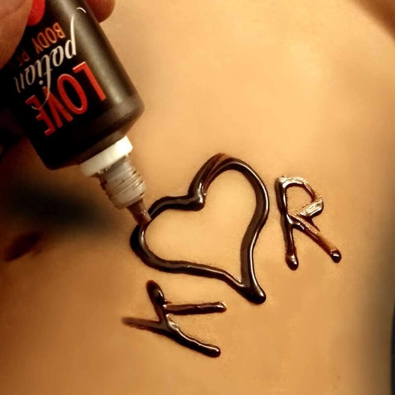 exciting Lives - Love Potion Body Pen - Chocolate Ink to write on Skin - Gift for Valentine's Day, For Girlfriend, Wife, Husband, Boyfriend, Lovers, Couples - Anniversary, Birthday - 80gms - Image 7