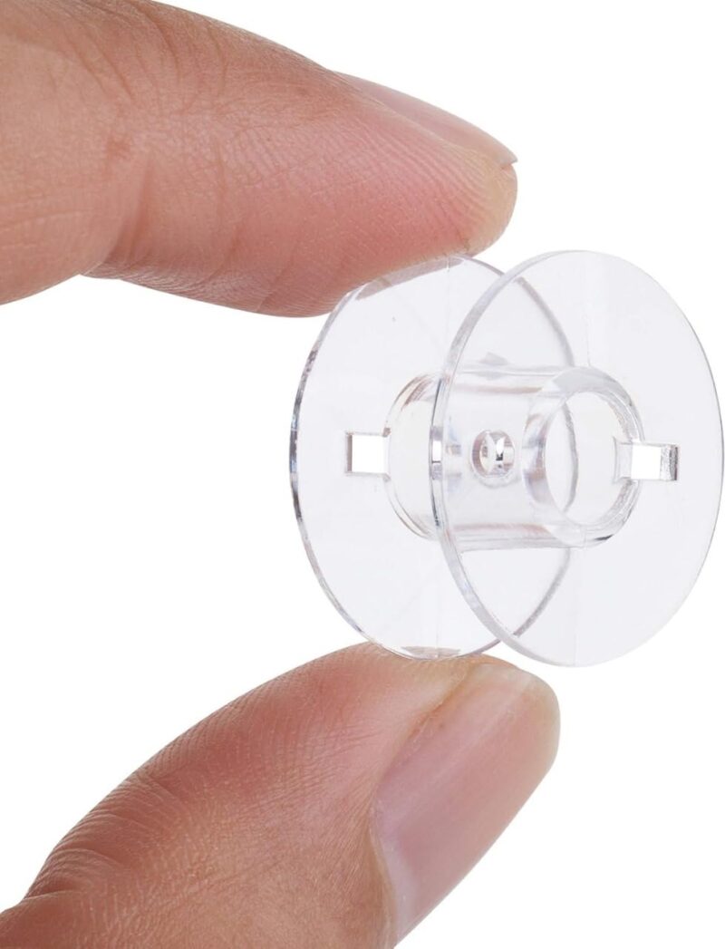 Zenith 10 Plastic Transparent Bobbins + 1 Bobbin Case for Any Automatic Sewing Machines (Singer/Usha/Brother) - Image 6