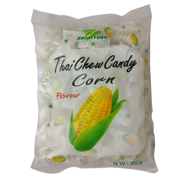 3x Haoliyuan Thai Chew Corn Flavored Candy - 350g each - 300pcs total - Pack of 3