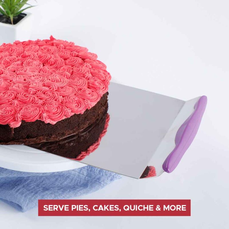 Ambrosia Stainless Steel Cake Lifter With Non Slip Handle - Image 3