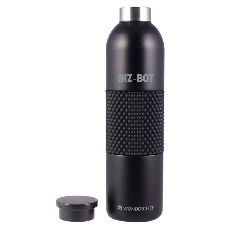 Biz-Bot, 540ml, Double Wall Stainless Steel Vacuum Insulated Hot And Cold Flask, Silicone Grip, Spill & Leak Proof, 2 Years Warranty - Image 3
