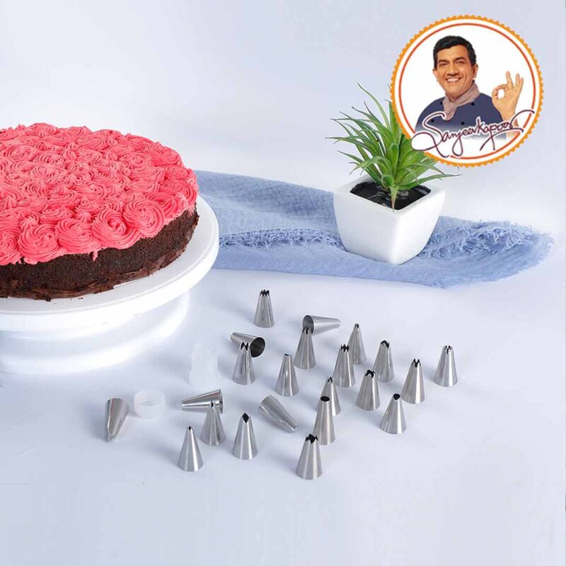Ambrosia Stainless Steel Cake Decorator Nozzle- 24Pc - Image 4