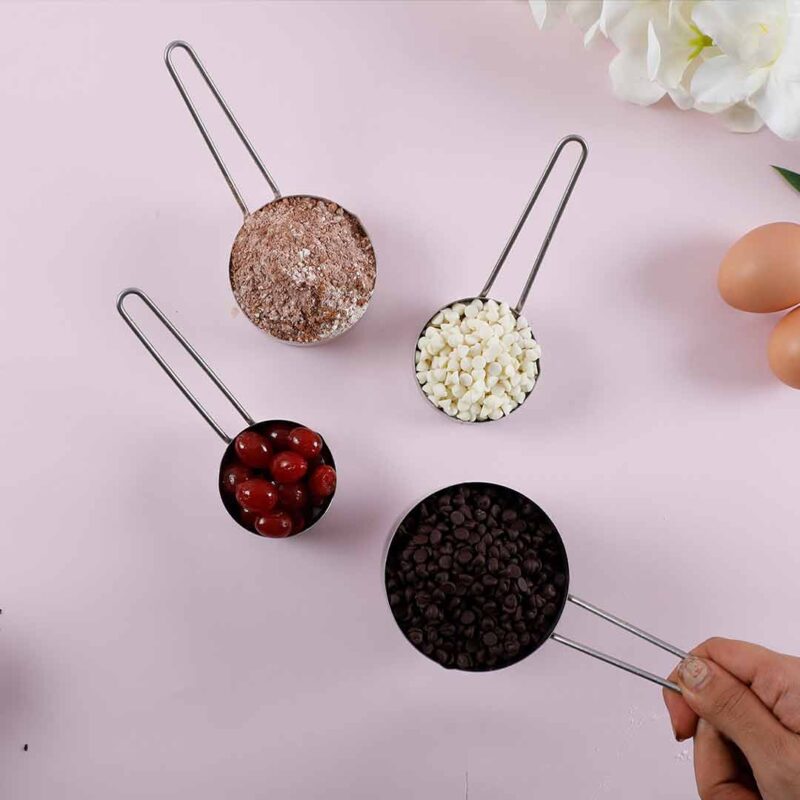 Ambrosia Stainless Steel Measuring Cups - Set of 4 - Image 4