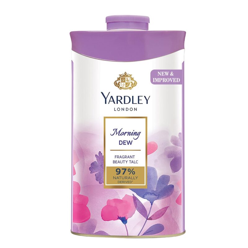 Yardley London Morning Dew Perfumed Talc for Women, 100g