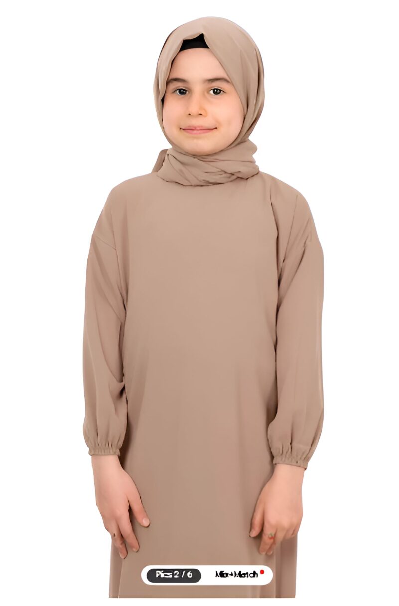 40 inch Long Burqa for Kids (Skin) - Image 5