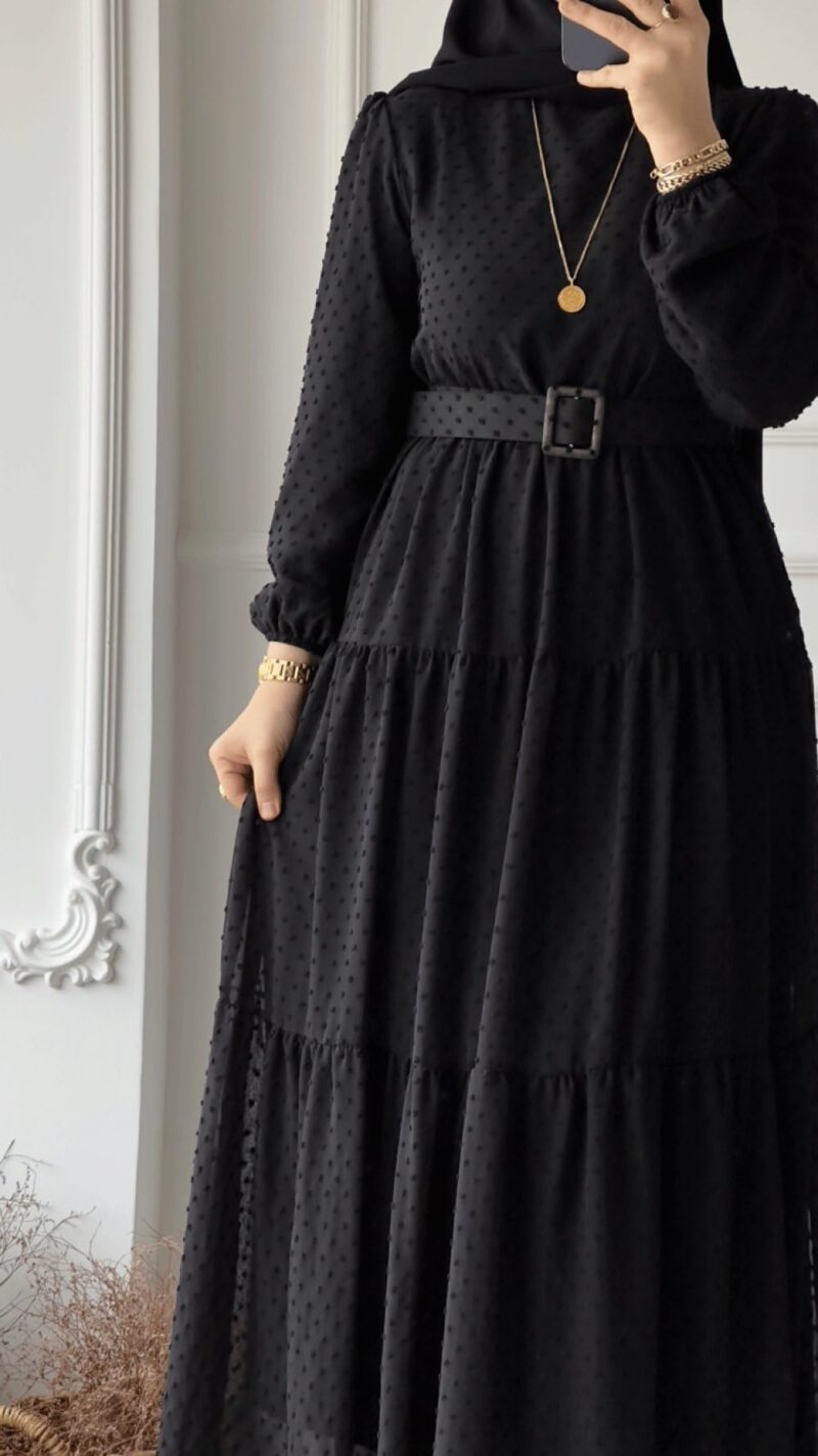 BHAVYATA Full Length Abaya Dress for Women for Girl's and Women Abaya Casual Wear (2XL, Black) - Image 6