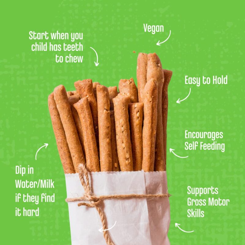 Early Foods Whole Wheat Ajwain Jaggery Teething Sticks - 150 g - Image 4