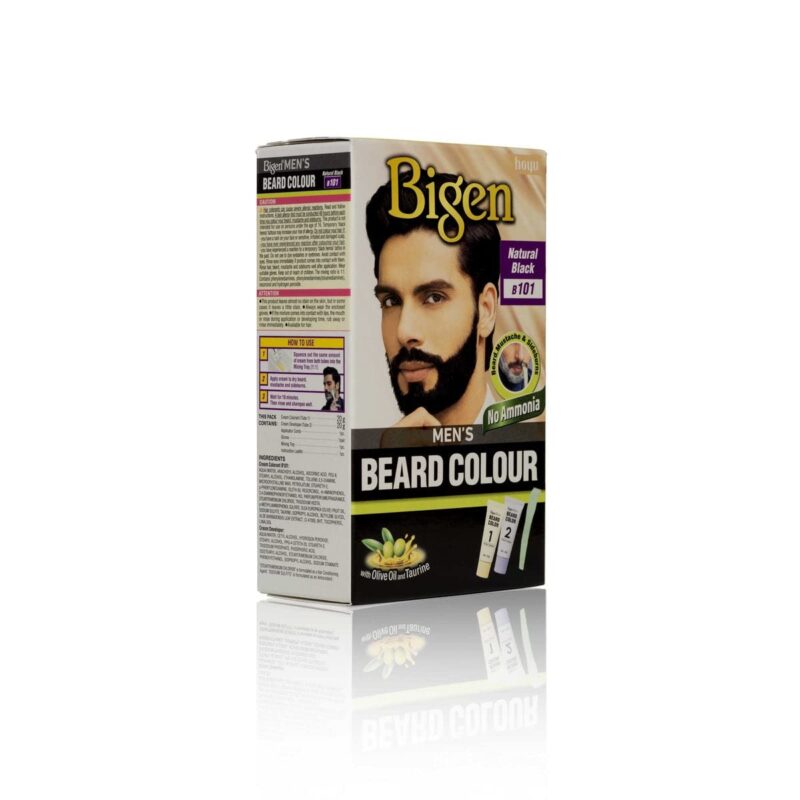 Bigen Mens Beard Colour Natural Black B101 - Image 6
