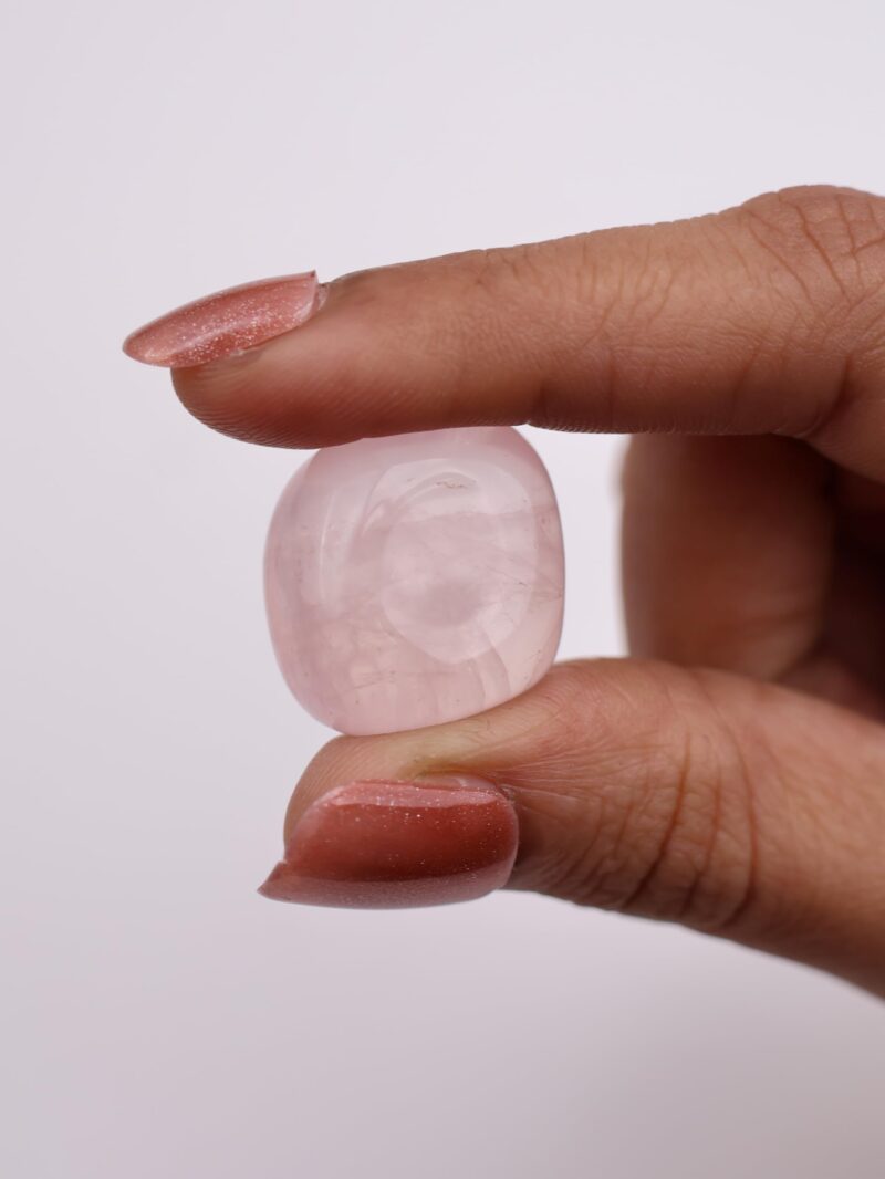 9Dzine Rose Quartz Crystal Tumble 50 Gm | Natural Raw Tumbled Gemstone Pebble for Reiki Healing Vastu Correction, Aquarium, Home Decor - Image 7