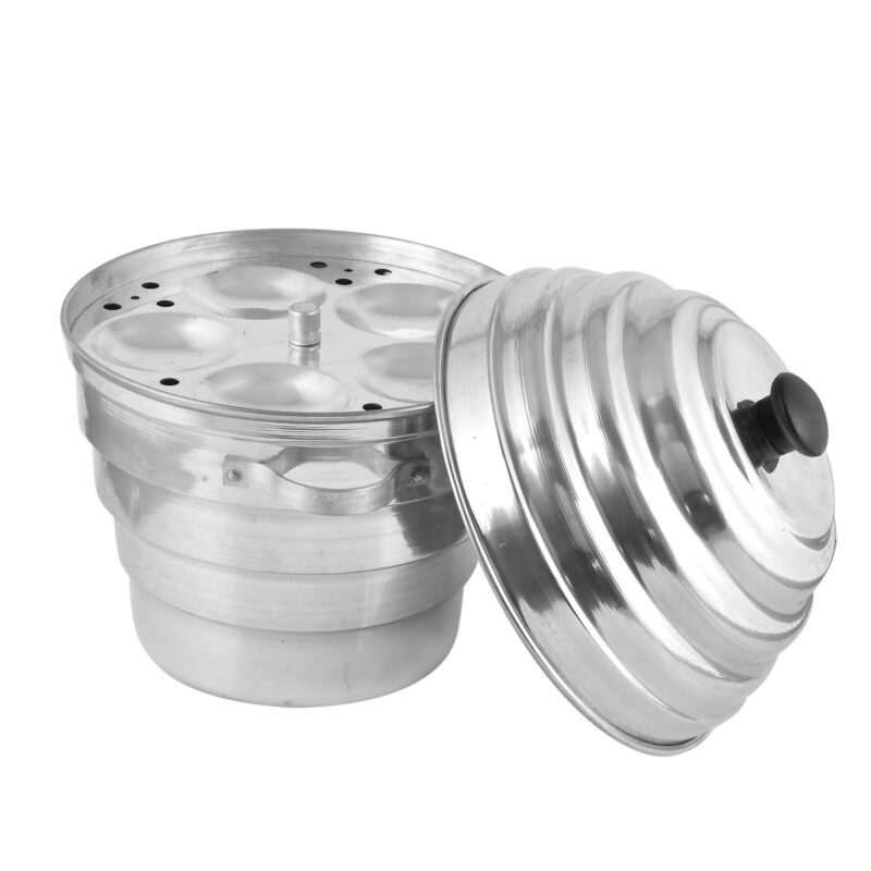 Arihant's (16 Idlis) Aluminium Idli-Dhokla Maker(1 Pot, 1 Lid, 4 Idli Plates, 2 Dhokla Plates) - Idli Cooker | Idli/Dhokla/Momos Maker Is Made Of High Quality Aluminium. - Image 6