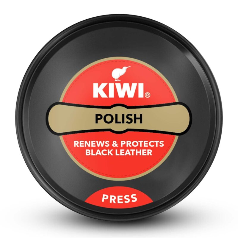 4x Kiwi Wax Shoe Polish | Renews and Protects Leather | For Black Leather (40 gm) each - Pack of 4