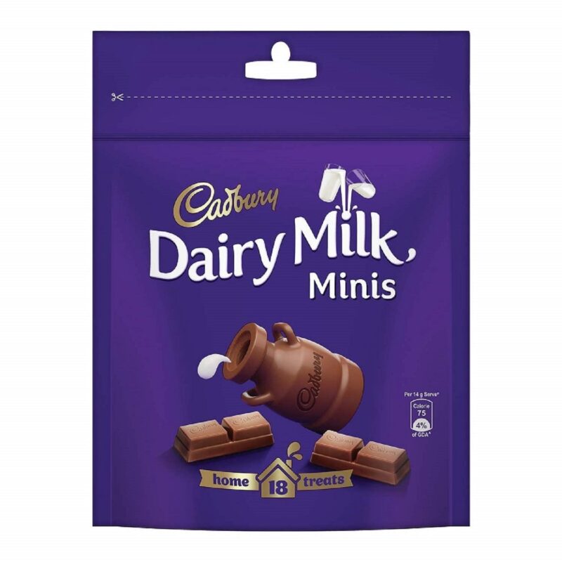 10x Cadbury Dairy Milk Chocolate Home Treats Pack, Pack of 10 - 126g each
