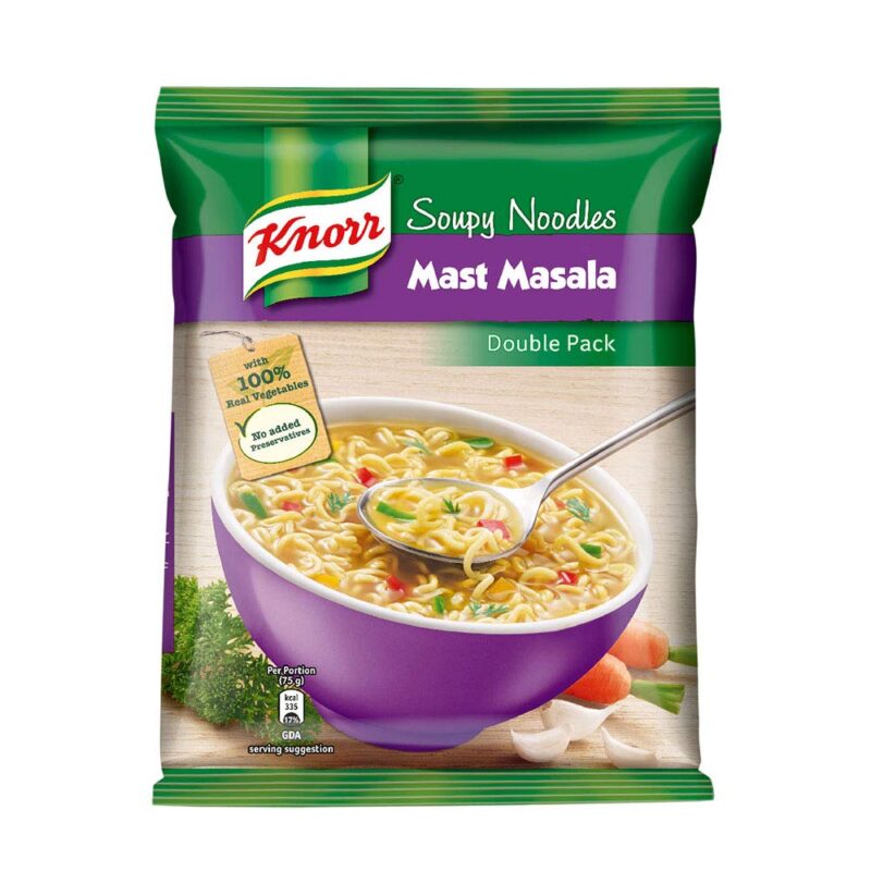 50x Knorr Soupy Noodles Mast Masala, Pack of 50 (75G each)