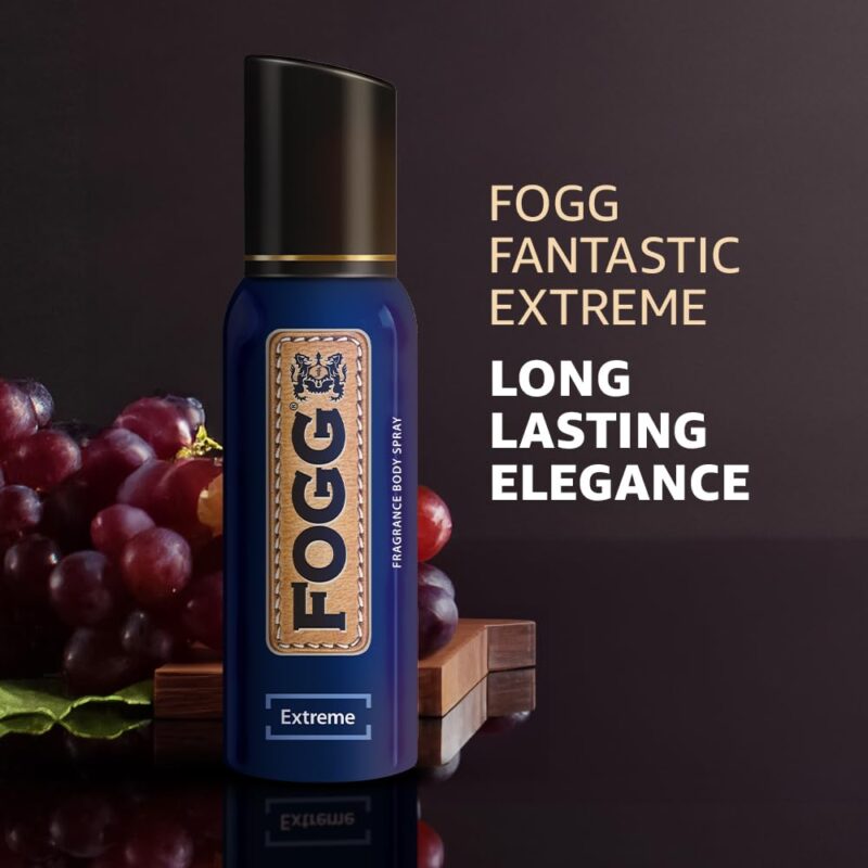 4x Fogg Fantastic Extreme No Gas Deodorant for Men, Long Lasting Perfume Body Spray, 150 ml each - Pack of 4 - Image 5