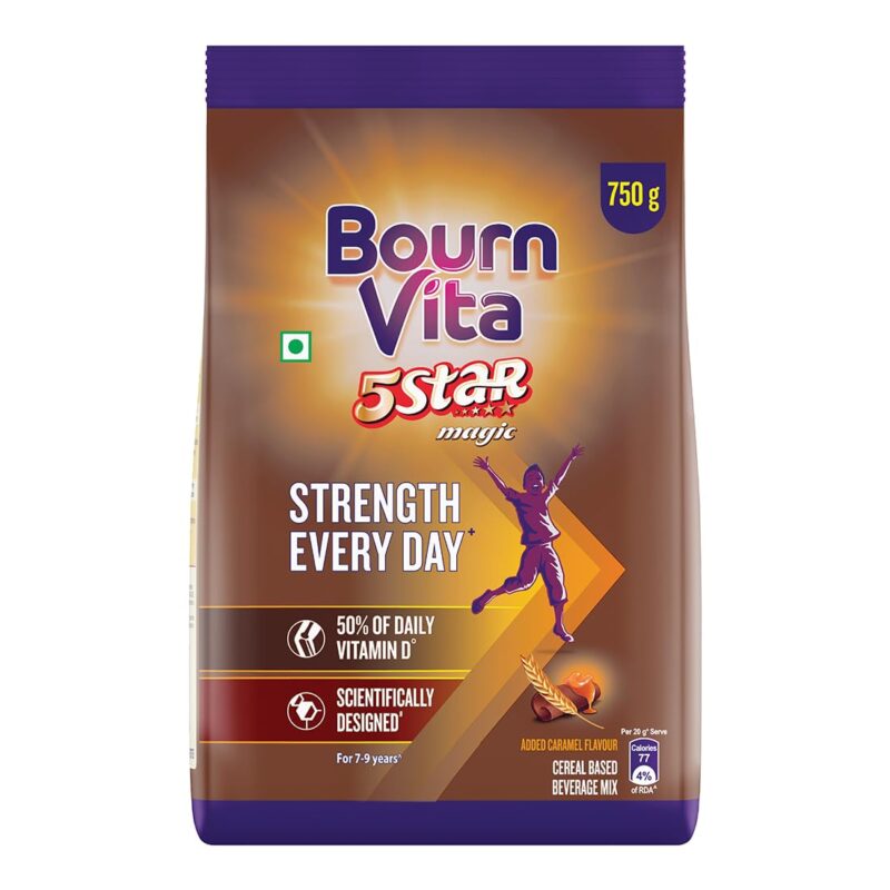 Bournvita 5 Star Magic Nutrition Drink, 750 g Pouch