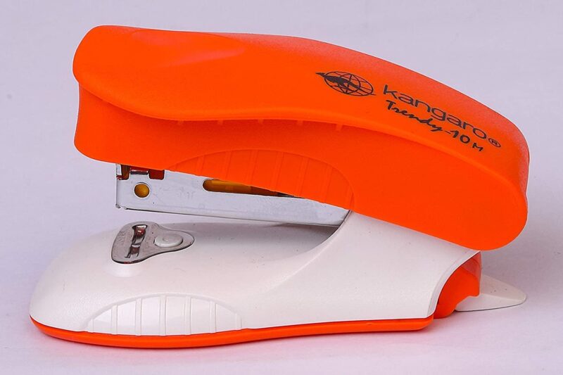 Kangaro Desk Essentials TRENDY-10M All Metal Stapler| Sturdy & Durable | Suitable for 10 Sheets | Perfect for Home, School & Office | Pack of 4 | Color May Vary
