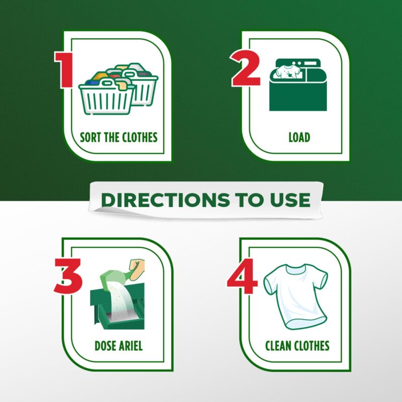 Ariel Complete Detergent Washing Powder- 4Kg Value Pack - Image 4