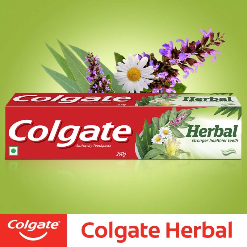 Colgate Herbal Toothpaste, 600g (200g x 3), With Goodness of Natural Ingredients for Healthy Teeth, Anticavity, strong teeth - Image 4