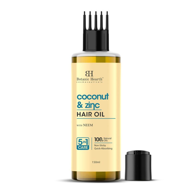 Botanic Hearth Coconut & Zinc Pyrithione hair Oil – 150ml – Soothes Scalp, Controls Dandruff, Nourishes & Hydrates with Coconut Oil & Zinc Pyrithione for Healthy Hair - Image 9