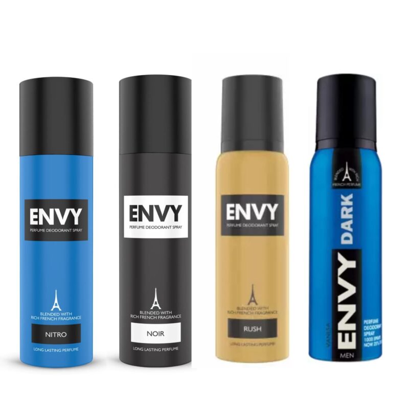 Envy Dark, Rush, Nitro and Noir Deo Combo 120 ml (Pack of 4)