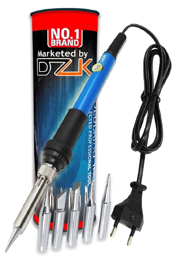 DZK 60W 220V Temperature Adjustable Electric Solder Soldering Iron soldering iron 60 watt original soldering iron kit 60 watt Rework Station Handle Heat Pencil Tool (Soldering Iron With Bits)