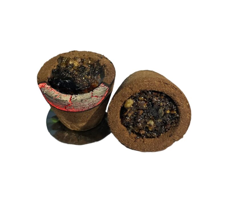 Aviraj Loban Cups Dhoop for Pooja (72 Cups) | Havan Cups for Pooja | Natural Guggal/Sambrani Cup Dhoop Original | Charcoal Free | Pack of 6 Trays - Image 2