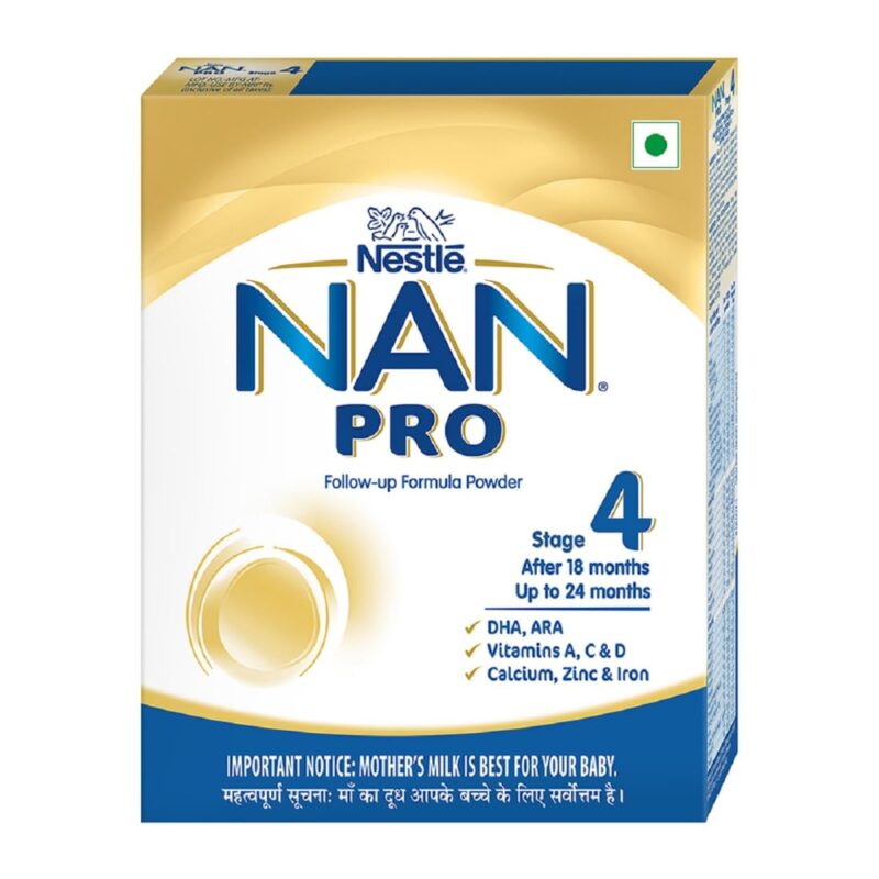 NAN Pro Stage 4 Follow-Up Formula Milk Powder For Babies (After 18 Months), With Dha-Ara, 400G Bag-In-Box Pack, Infant