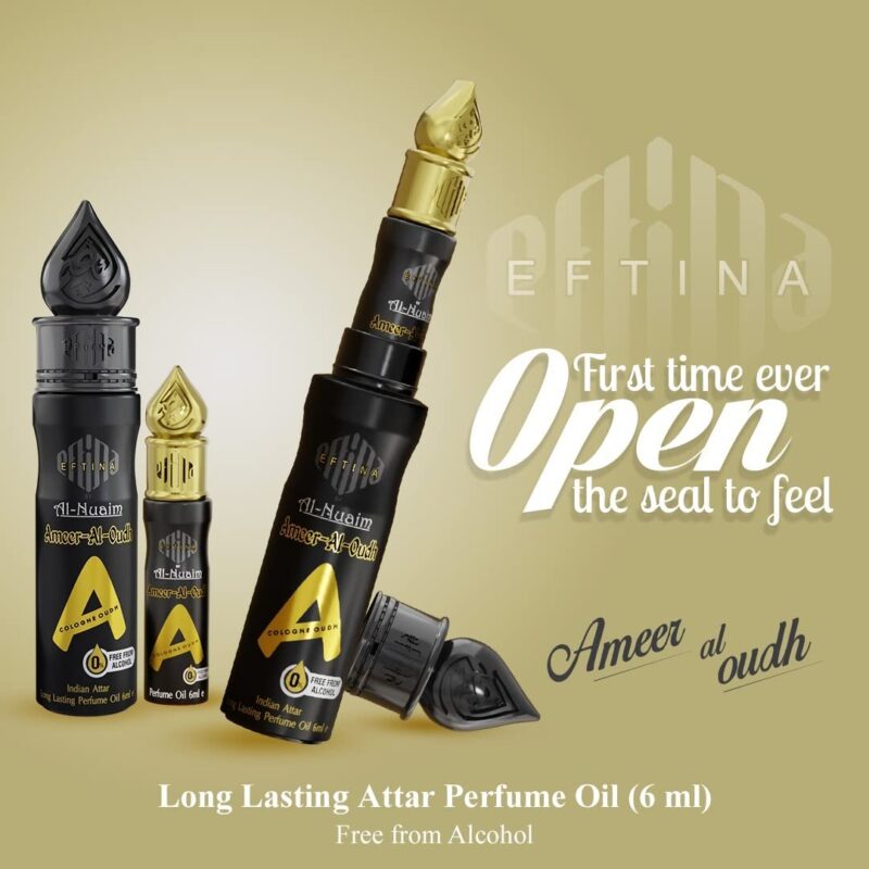 EFTINA by Al-Nuaim New Launch | Ameer Al Oudh | Alcohol Free | Attar Roll On | Luxury Scent with Long Lasting Fragrance For Men & Women | 6ml - Image 6