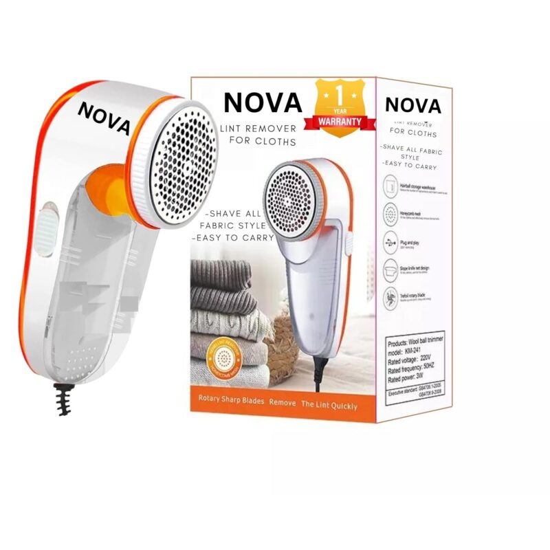 Nova Lint Remover for Clothes – Fabric Shaver for Woolen Sweaters, Blankets, Jackets, Burr & Pill Remover for Carpets and Clothes – Dust & Lint Removal Tool (2 Year Warranty)