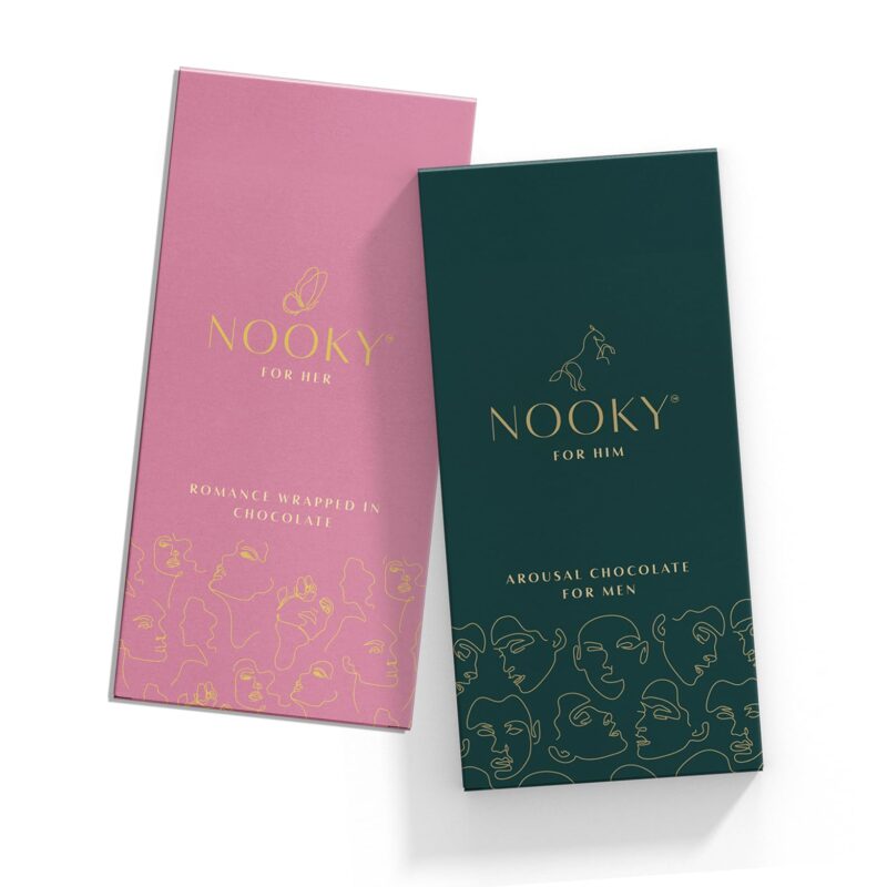 InstaEats Nooky for him and her Fitoor combo|Set of 2 Premium Dark Chocolates for uplifting mood 2 in 1|Best Gift Set for Men & Women|Ideal for Men & Women,Vegan & Gluten-free Delight,116 gram