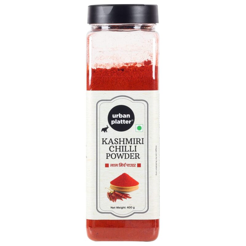 Urban Platter Kashmiri Red Chilli Powder, 400g | Medium Hot | Aromatic | Additive Free
