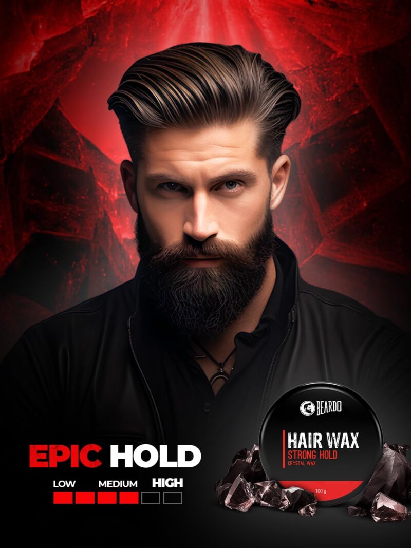 4x Beardo Stronghold Hair Wax For Men, 100 gm each - Pack of 4 - Image 2