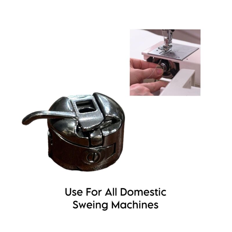 Zenith Original Bobbin Case for Singer/Usha/Brother and Other Front Loading Automatic Sewing Machines (Steel) - 3 Piece - Image 5