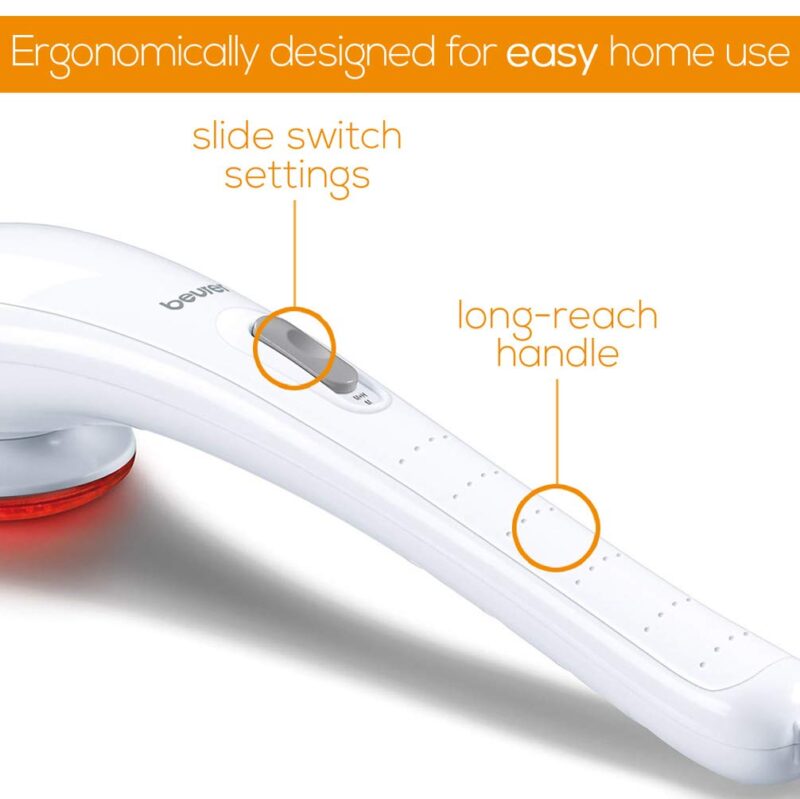 Beurer MG 21 Infrared Massager, White (648.11), Corded Electric for Pain Relief - Image 6