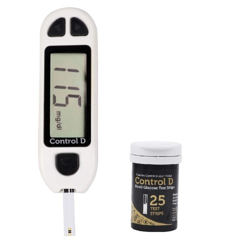 Control D Blood Glucose Monitor (Pack of 25 Strips, White) - Image 7