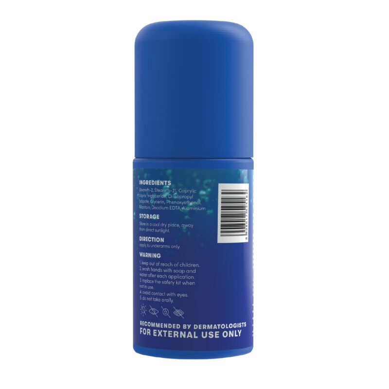 Bold Care Ocean Fresh Antiperspirant & Anti-sweat Deodorant Roll-on - Controls Sweat & Removes Body Odour - All-Day Freshness For Men - Alcohol-Free - Keeps Skin Fresh & Clean - 50ml - Image 7