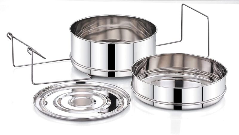 Expresso Stainless Steel Cooker Separator Set for Prestige Outer Lid Cooker (5 Ltrs) - Image 3