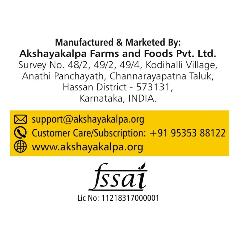 Akshayakalpa Organic Cow Ghee -195 ml – Pure organic ghee, traditionally-churned, chemical-free, granular ghee, nutritious by nature - Image 6